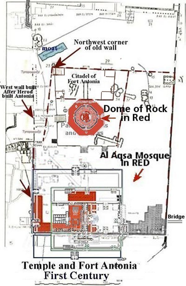 Fort Antonia and the Temple