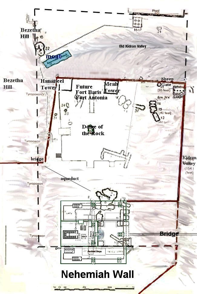 Nehemiah wall Temple Mount