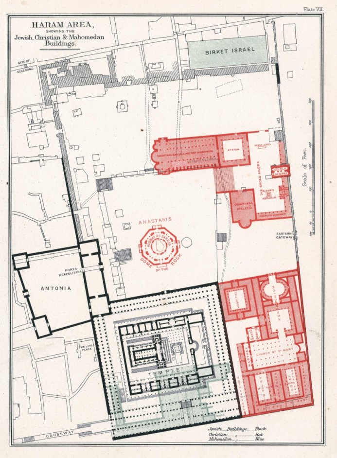 James Ferguson Map of the Temple Mount