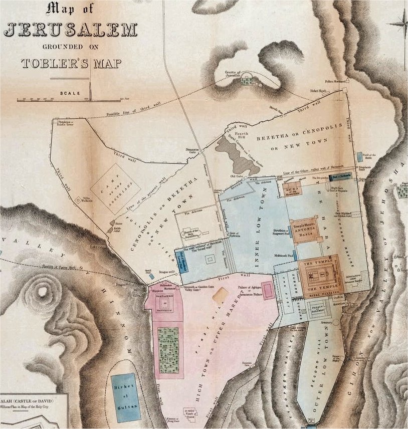 Jerusalm Temple Mount Early Maps